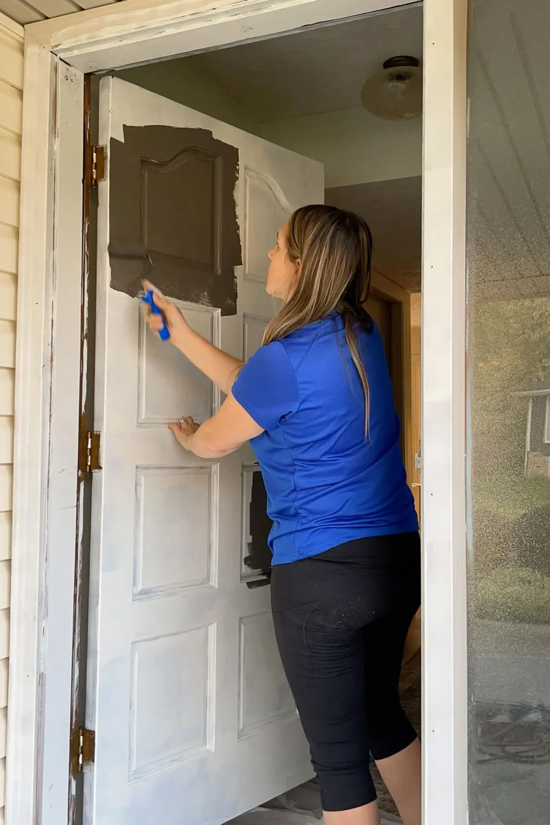 How to paint a front door.